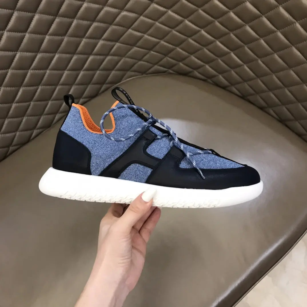 Hermès Bouncing Grey Black Orange Sneakers