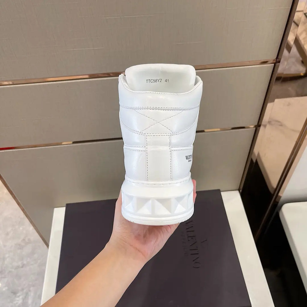 Valentino Garavani High Top White Sneakers