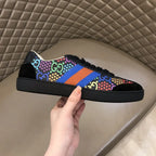 Gucci Ace Black Multicolor Orange Sneakers