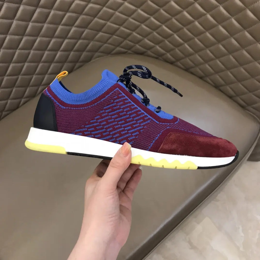 Hermes Paris Red Blue Black Sneakers