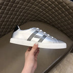Hermes Silver Black Low Top Sneakers