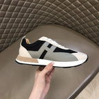 Hermes H White Black Grey Sneakers