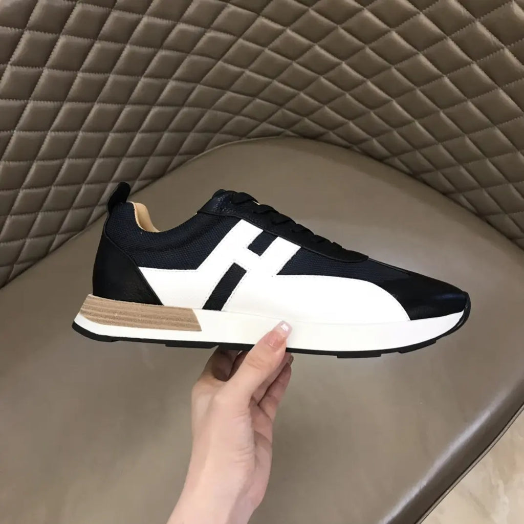 Hermes H Black White Sneakers