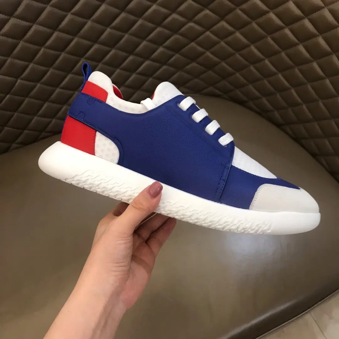 Hermes Paris Blue White Red Sneakers