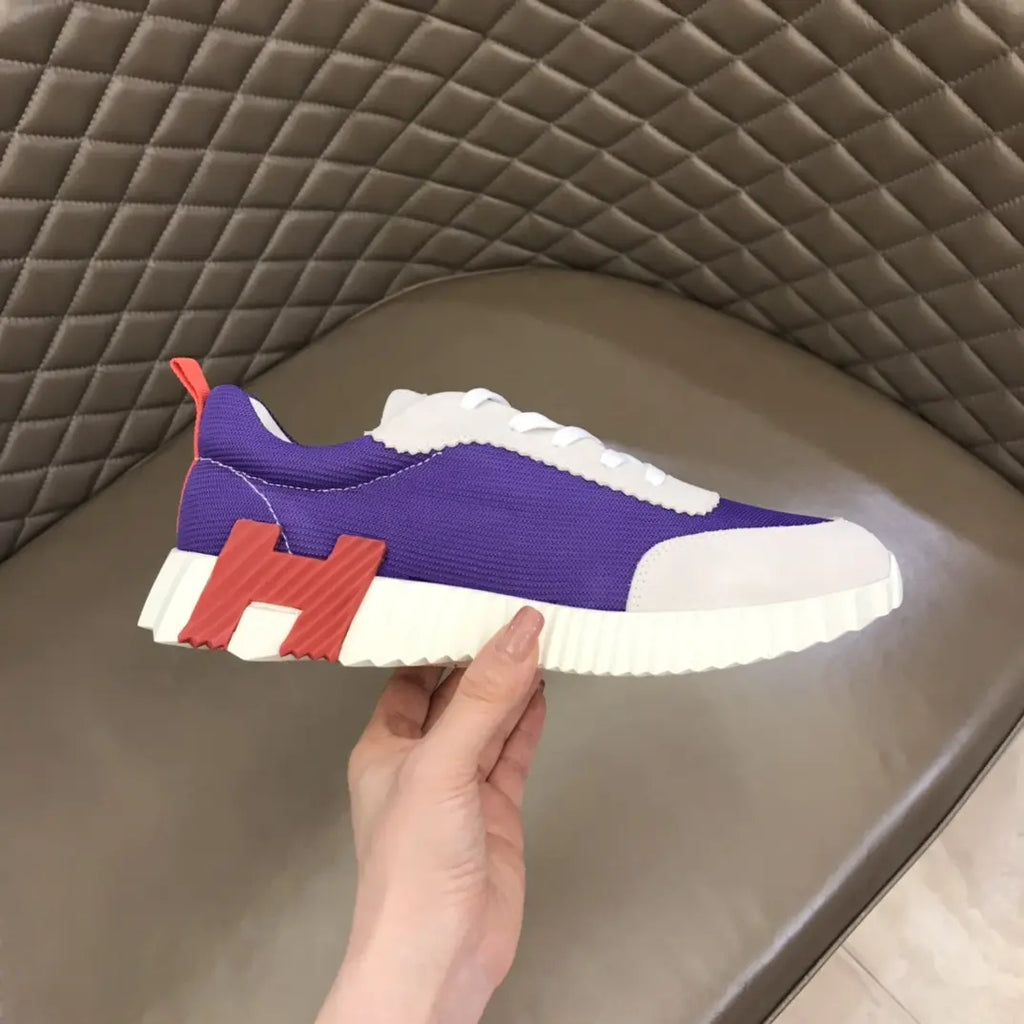 Hermes Bouncing Purple White Sneakers
