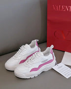 Valentino Garavani White Pink Sneakers