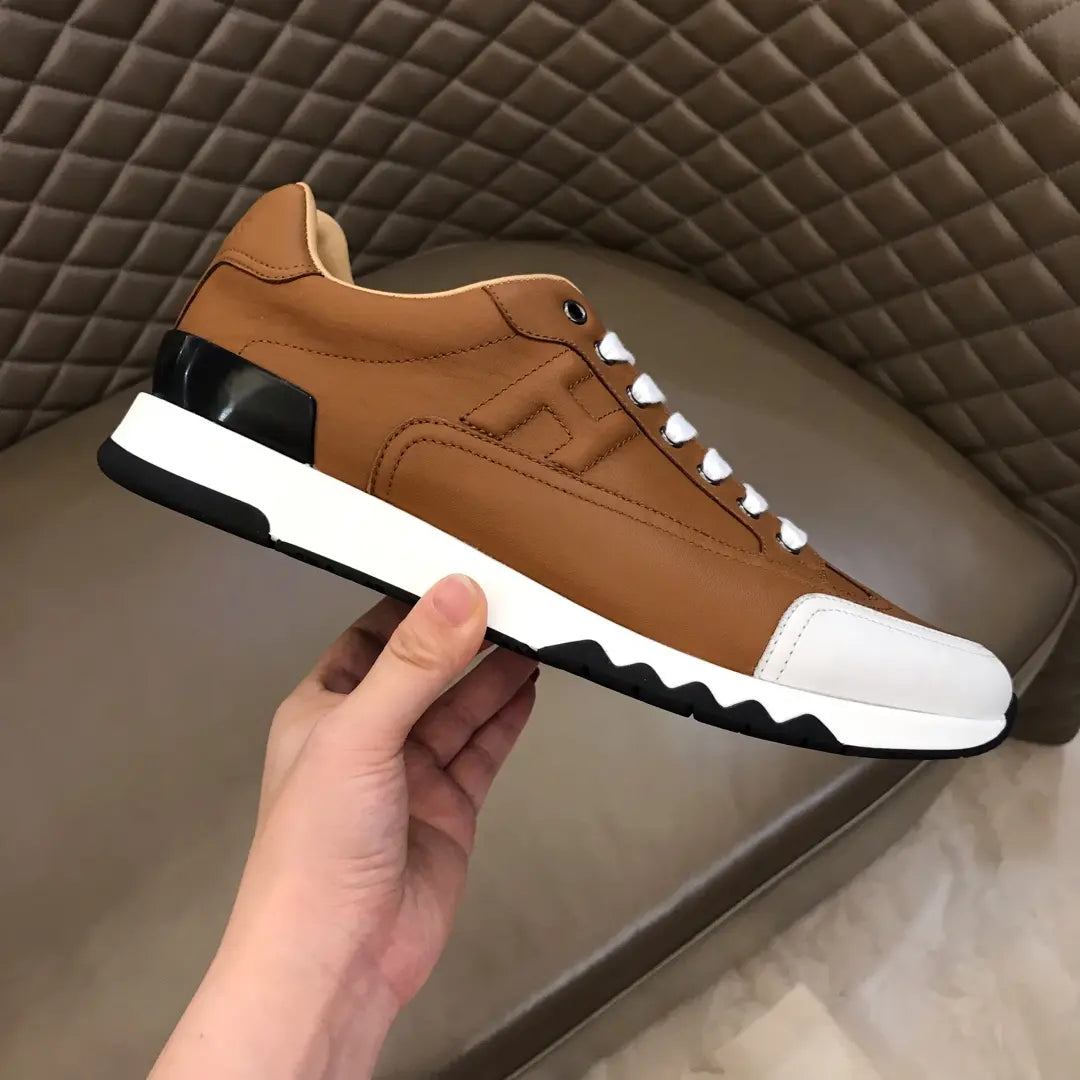 H Bouncing Brown White Black Sneakers
