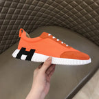 Hermès H Orange White Black Sneakers