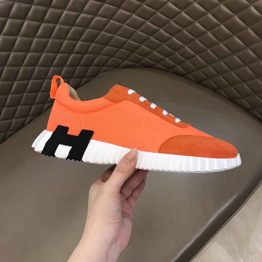 Hermès H Orange White Black Sneakers