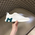 Hermes Paris White Sneakers