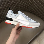 Hermes White Silver Black Red Sneakers