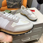 Valentino Garavani White Beige Brown Sneakers