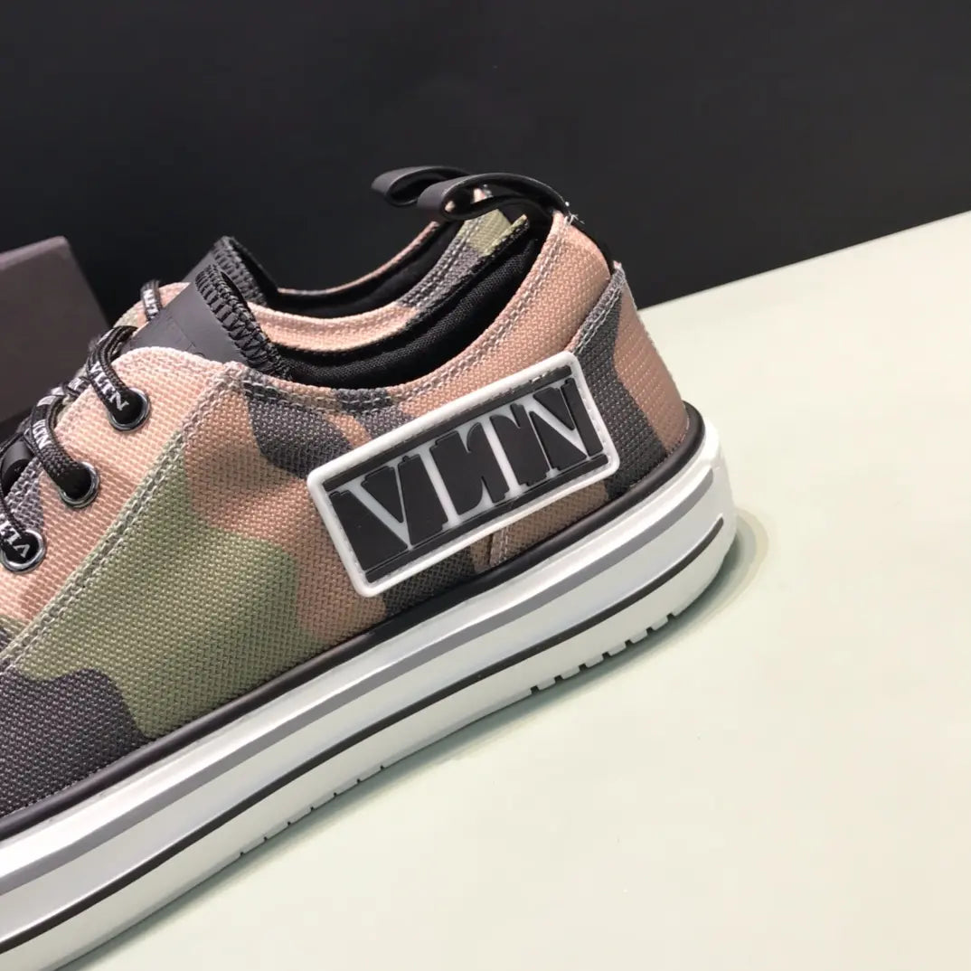 Valentino VLTN Brown Green Camo Sneakers