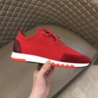 Hermes Bouncing Red White Orange Sneakers