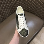 Gucci Ace Grey Black White Red Sneakers