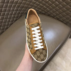 Gucci Ace Beige Brown Red Sneakers