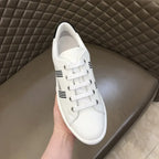 Hermes H Stripe White Black Sneakers