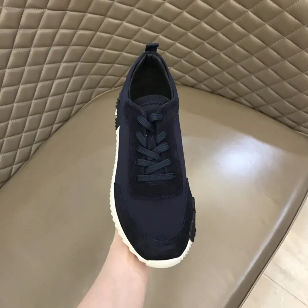 Hermès Navy Blue White Sole Sneakers