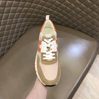 Hermes Paris Beige Orange White Sneakers