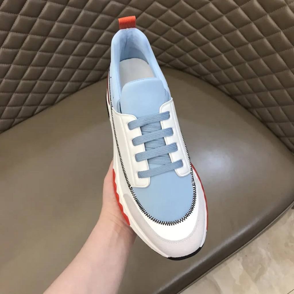 Hermes Light Blue White Red Black Sneakers