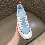 Hermes Light Blue White Red Black Sneakers