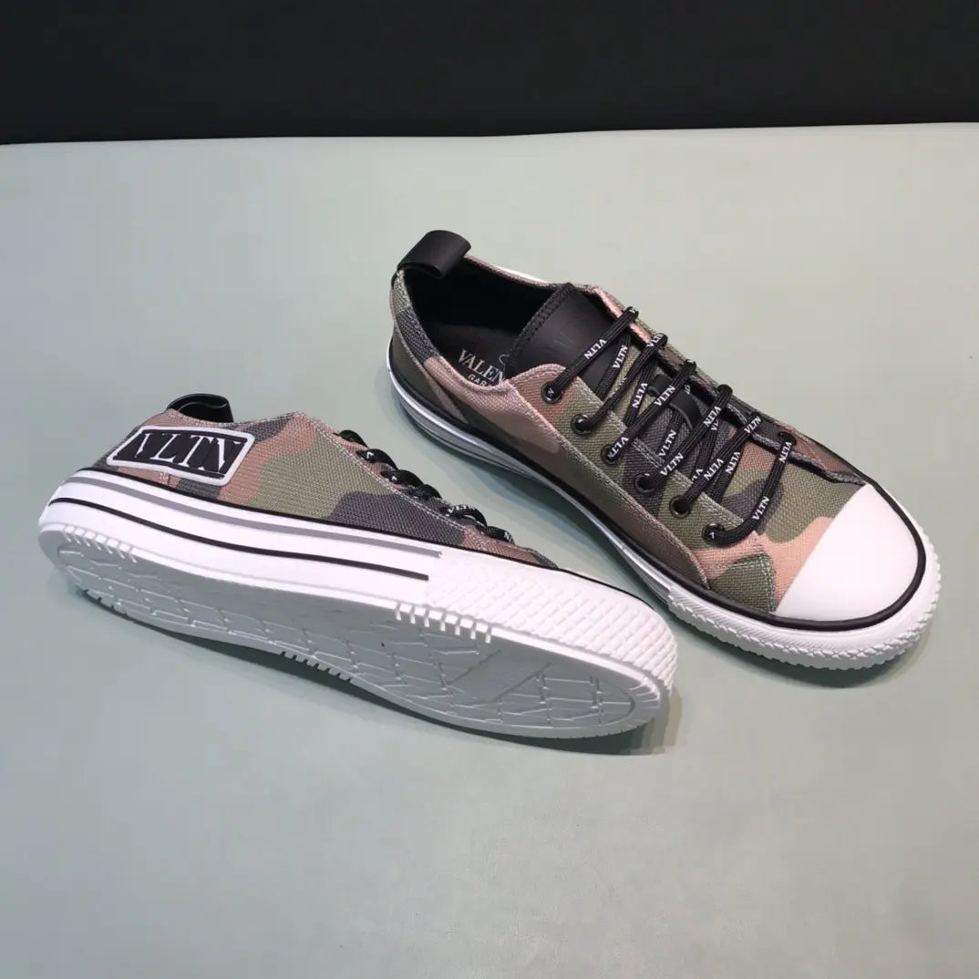 Valentino VLTN Brown Green Camo Sneakers