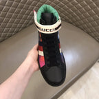 Gucci Web High Top Black Multicolor Sneakers