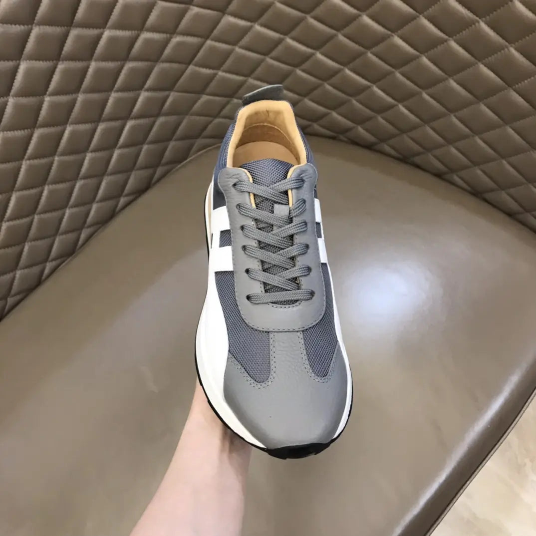 Hermes Grey White Black Sneakers