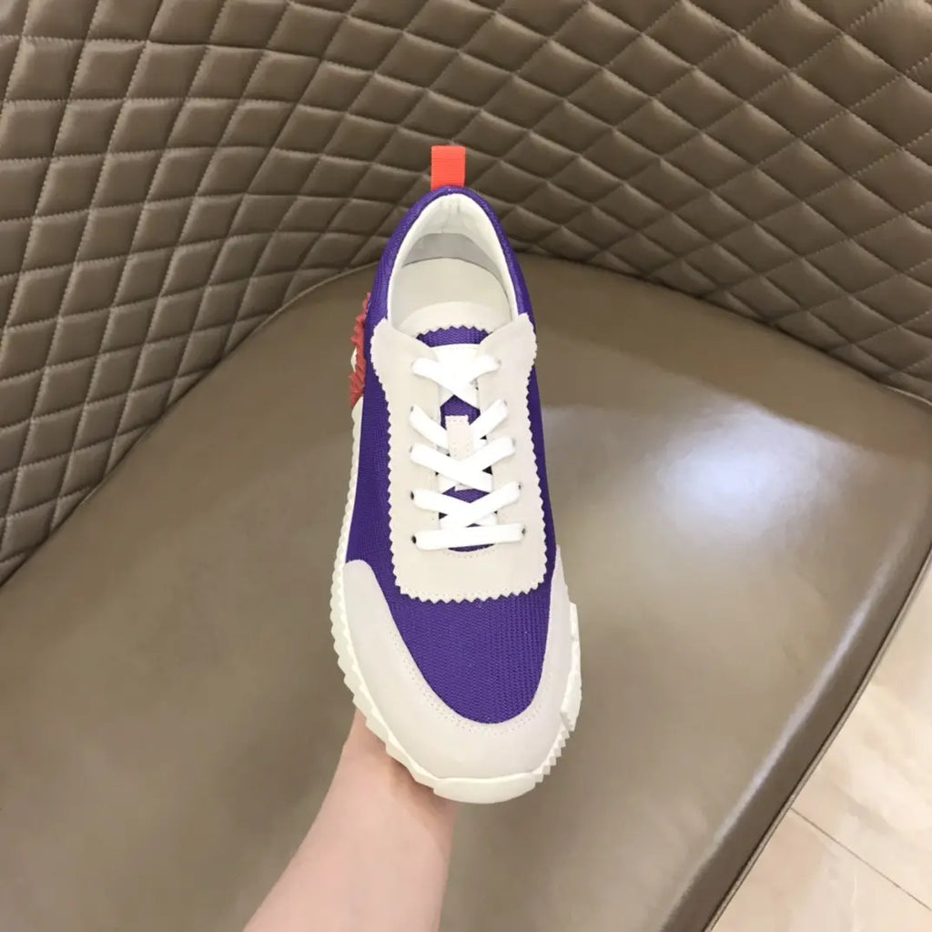 Hermes Bouncing Purple White Sneakers