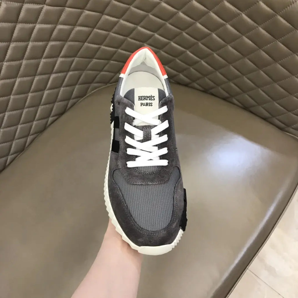 Hermes Bouncing Grey Black Orange Sneakers
