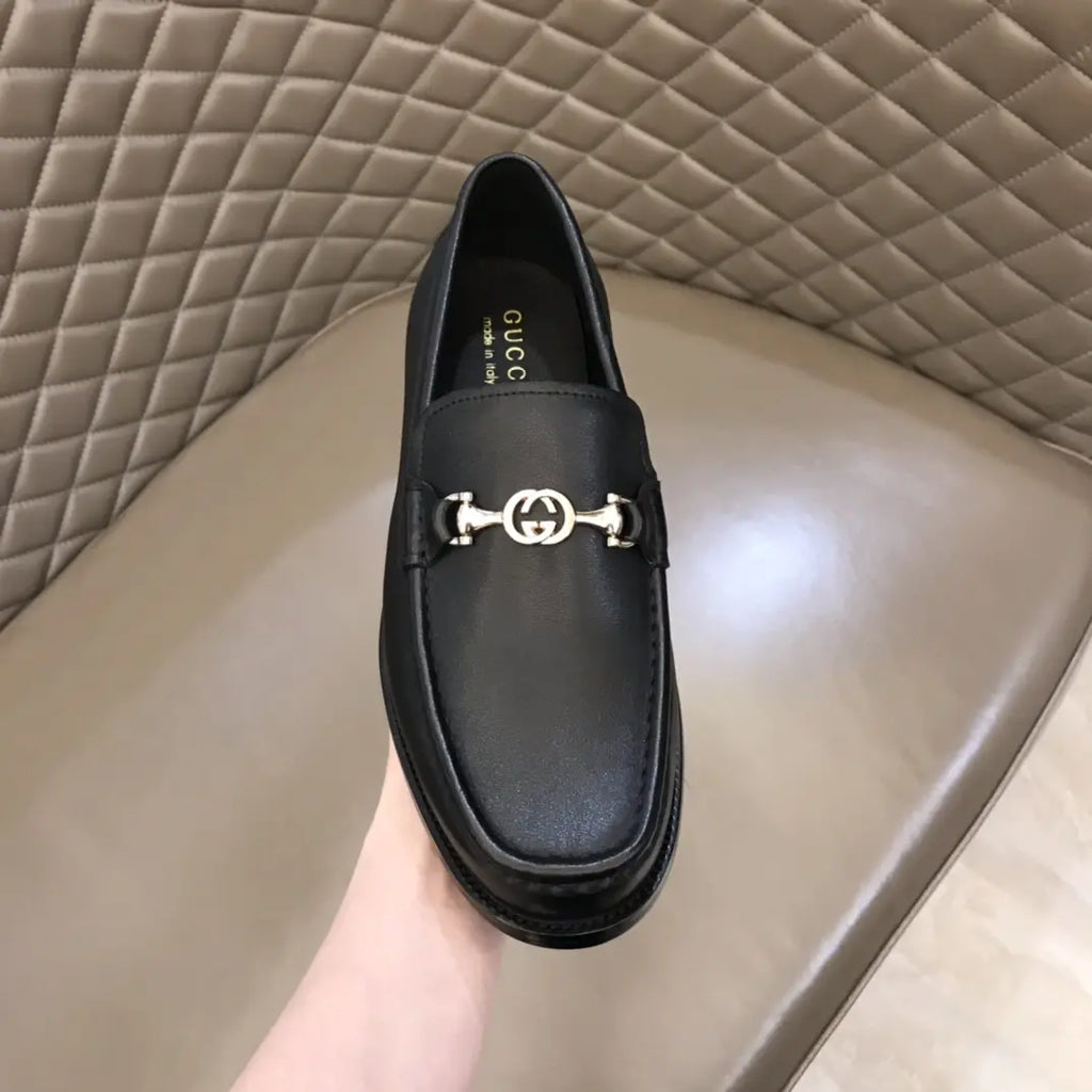 Gucci Horsebit Black Leather Loafers