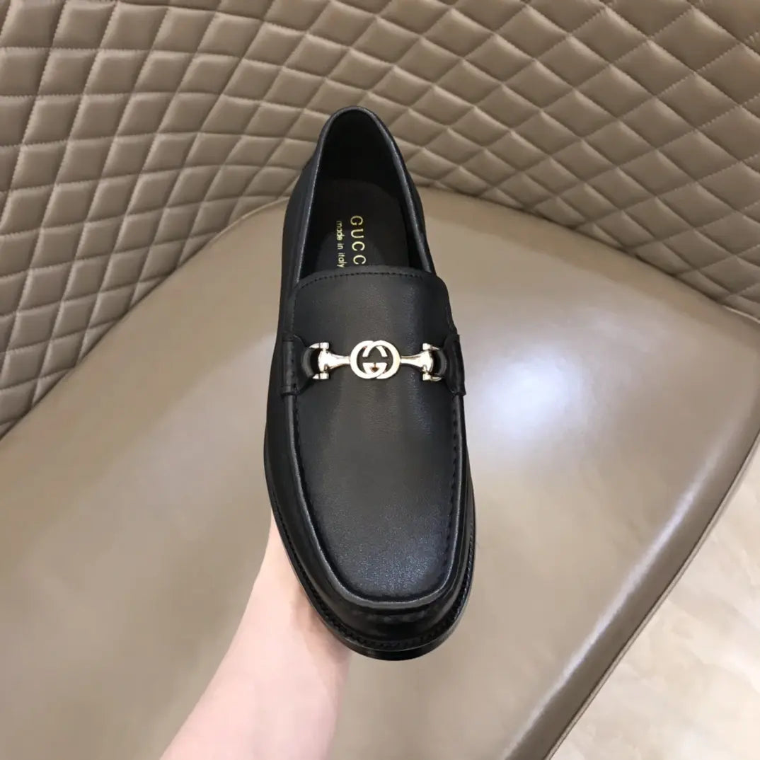 Gucci Horsebit Black Leather Loafers