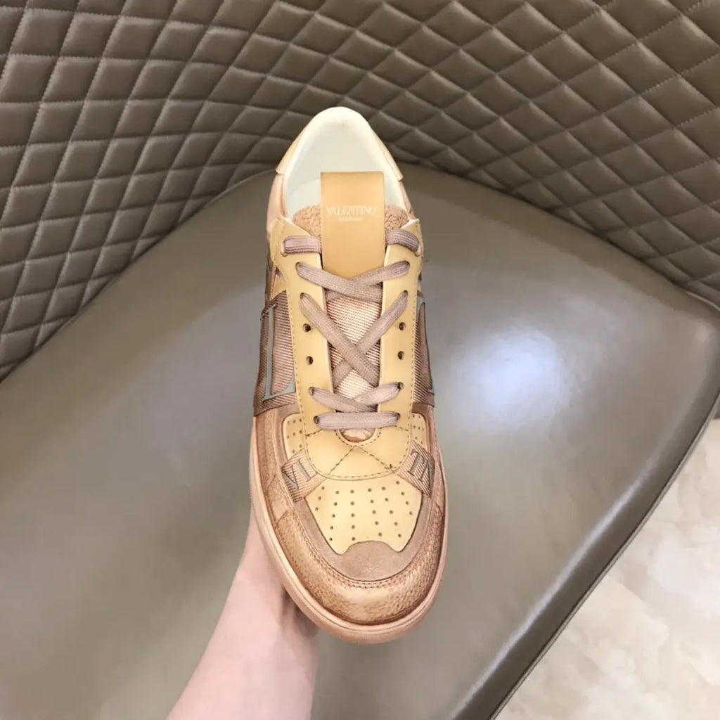 Valentino Garavani Beige Light Blue Sneakers