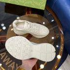 Gucci Red Heart Face White Sneakers