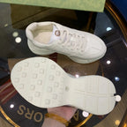Gucci Logo Teddy Bear White Sneakers