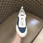 Hermes Blue White Sneakers