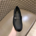 Gucci GG Interlocking Black Loafers