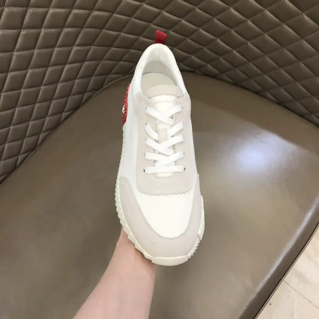 Hermes White Red Sneakers