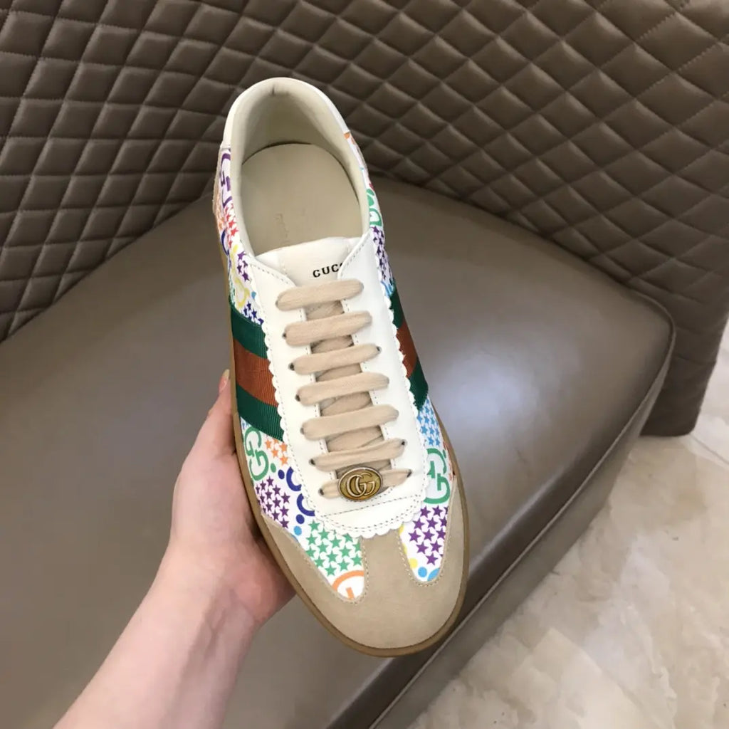 Gucci Ace White Beige Multicolor Sneakers