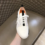 Hermes Bouncing White Black Orange Sneakers