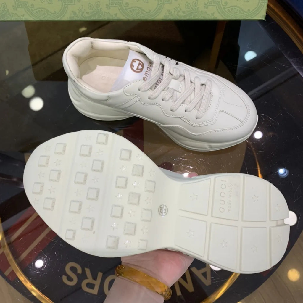Gucci Iccug Cartoon Print White Sneakers