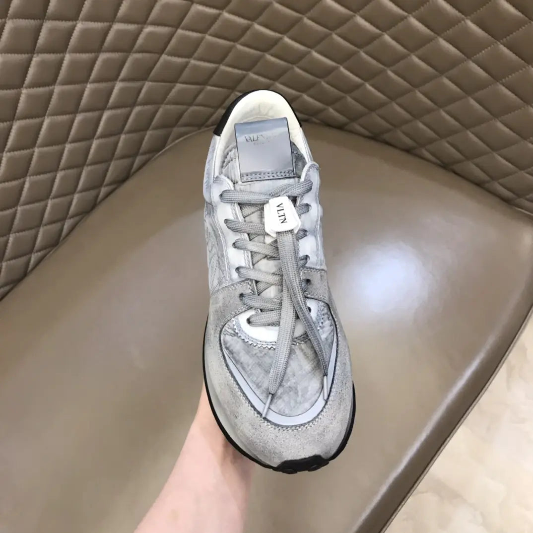 Dior Silver Metallic Black White Sneakers