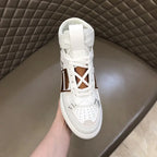 Valentino VN High White Brown Sneakers
