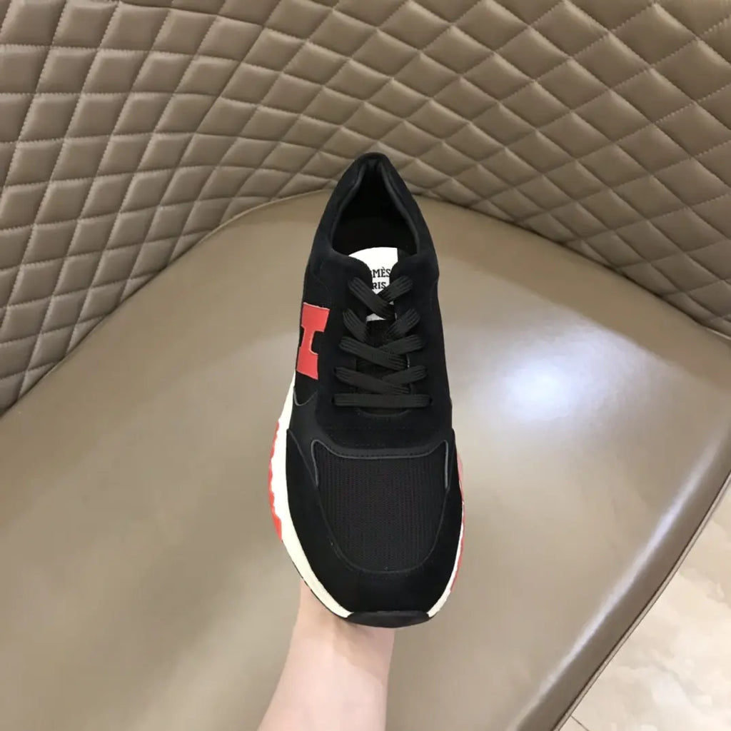 Hermès Paris Black Red White Sneakers