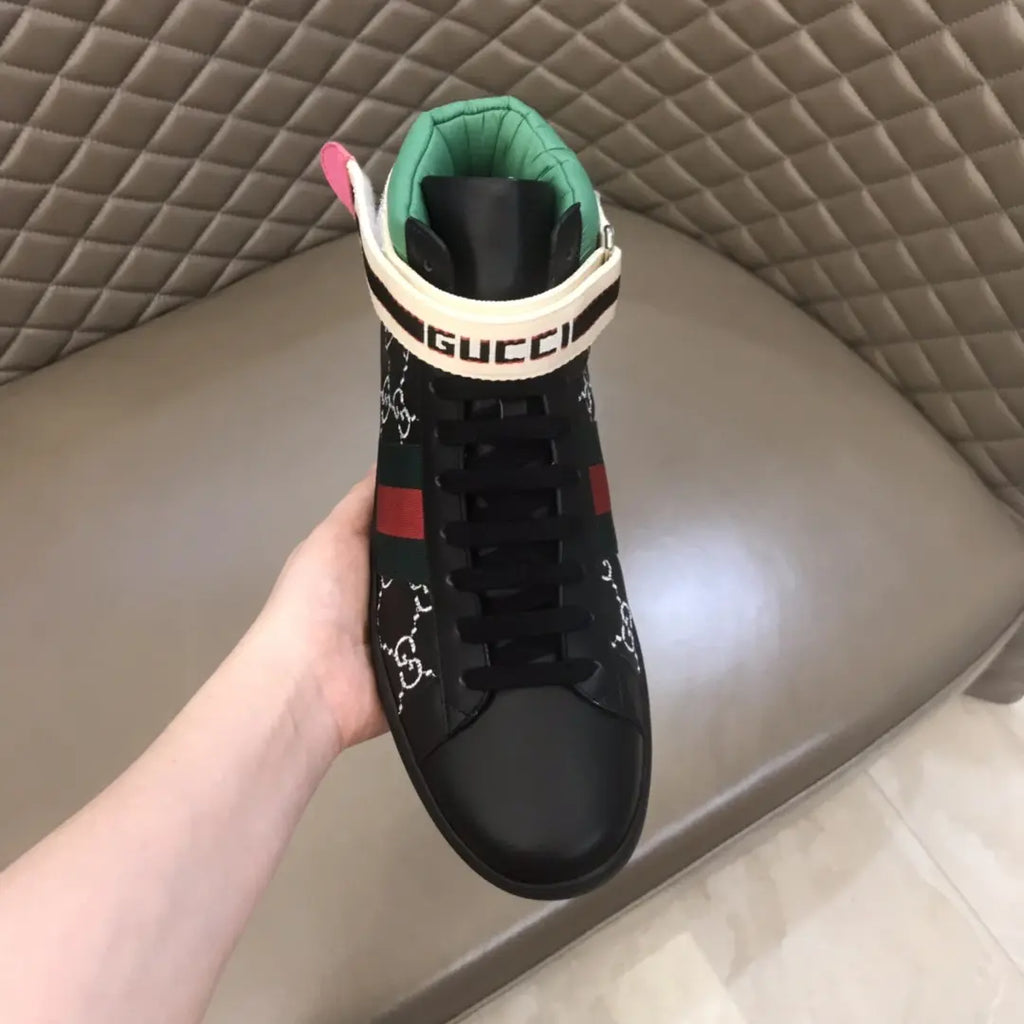 Gucci GG Supreme Black Red Green Sneakers