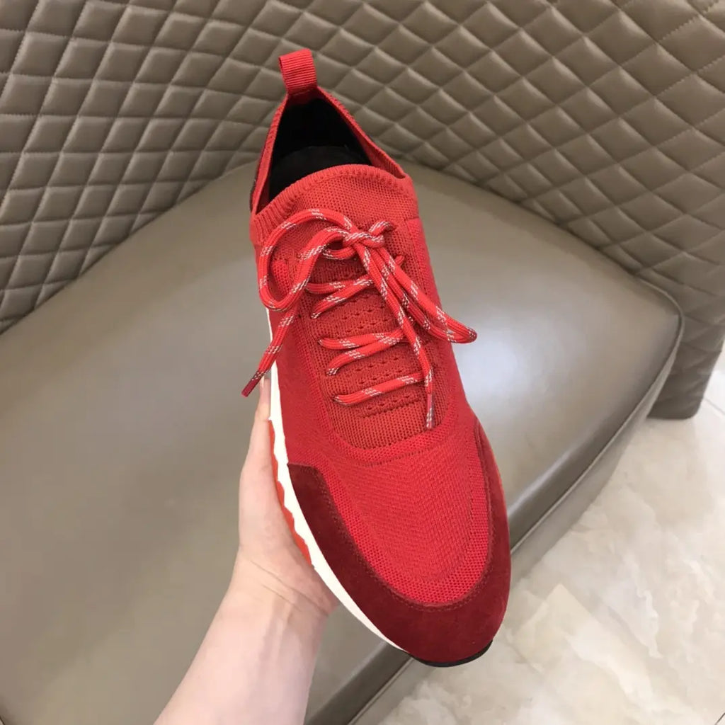 Hermes Bouncing Red White Orange Sneakers
