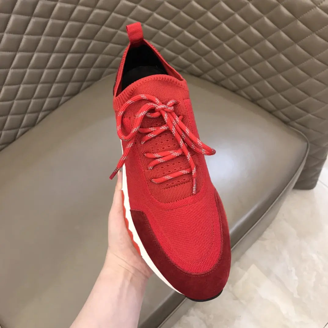Hermes Bouncing Red White Orange Sneakers