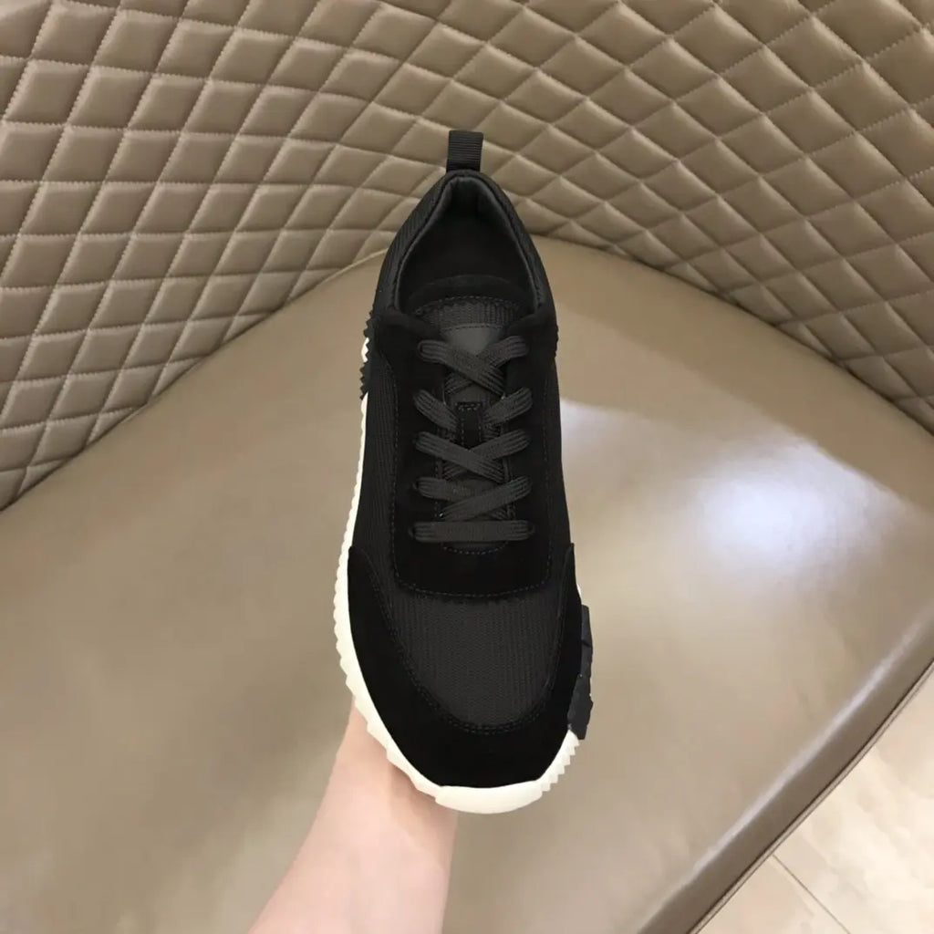 Hermes Paris Black Mesh Sneakers