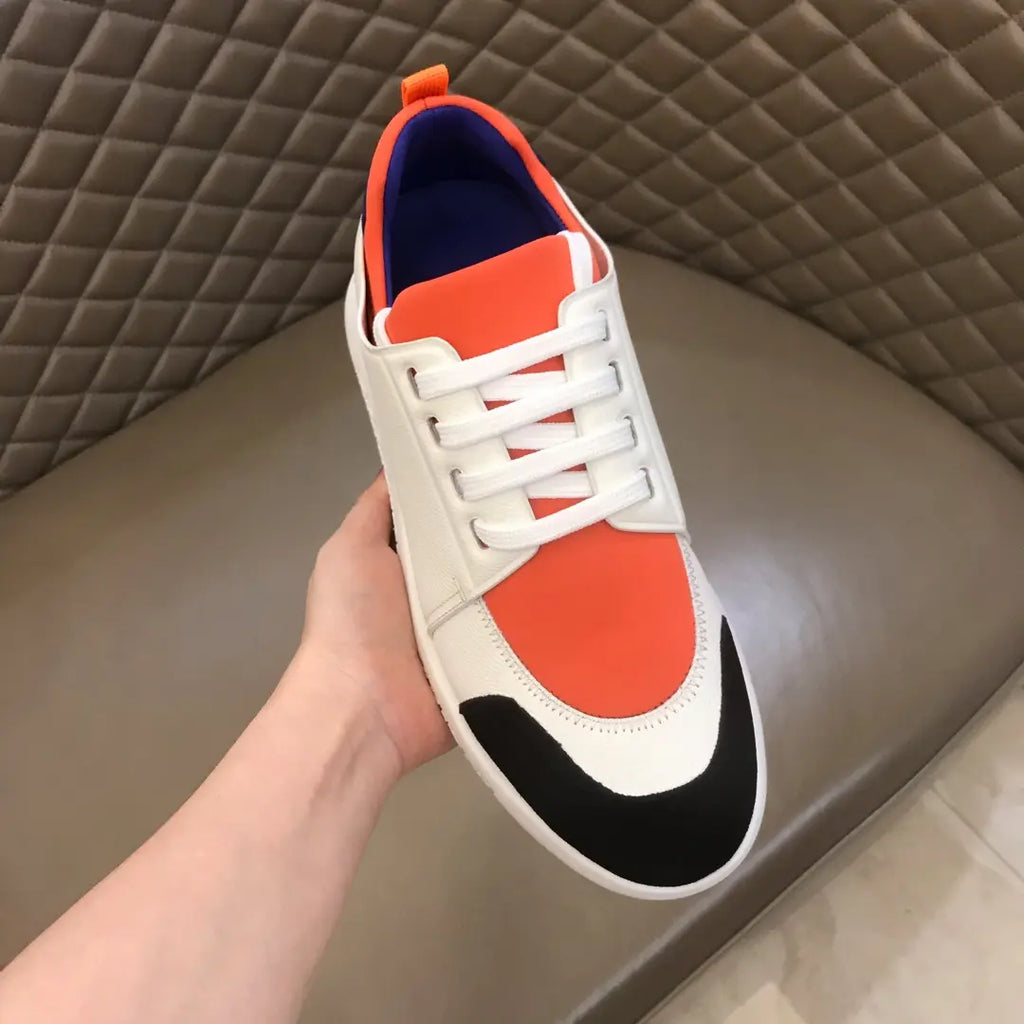 Hermès White Orange Black Blue Sneakers