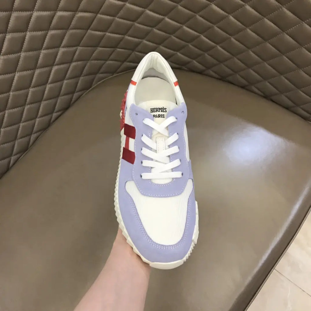 Hermes Paris Purple White Red Sneakers
